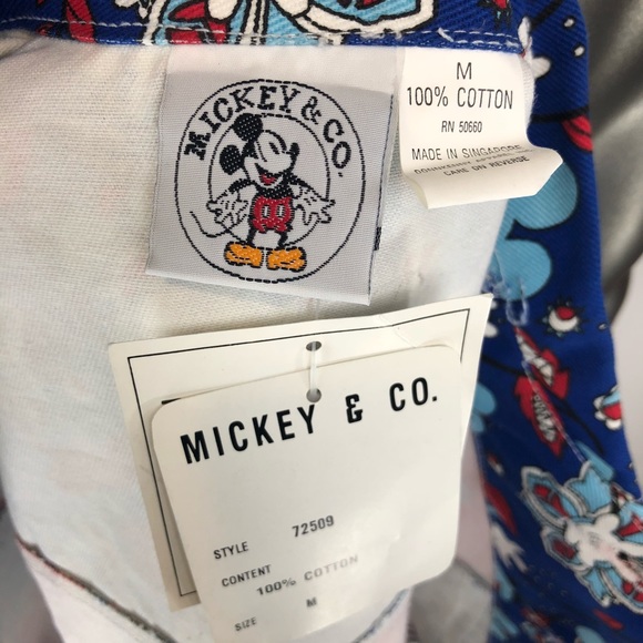 Walt Disney Co. Denim Vest Mickey Size M Unisex - Picture 6 of 8